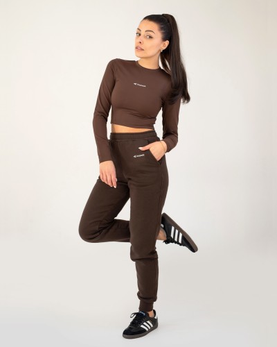 Czekoladowy damski Longsleeve Premium - Inspeek