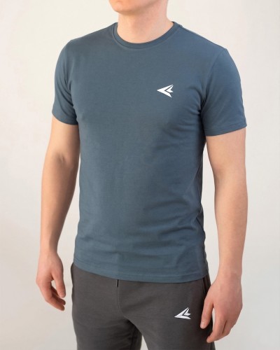 Stalowy klasyczny męski T-Shirt Premium - Inspeek